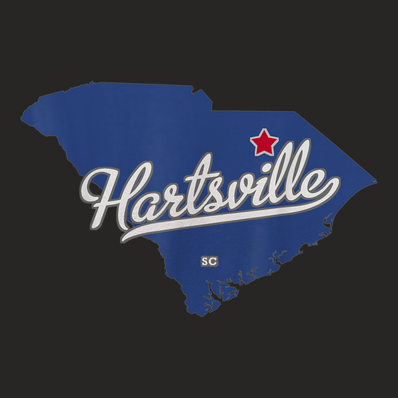 Hartsville South Carolina Sc Map Ladies Fitted T-Shirt by Queens | Artistshot