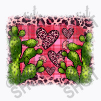 Valentine's Day Cactus Background T-shirt | Artistshot