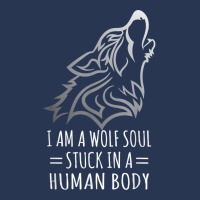 Wolf Design   I Am A Wolf Soul Stuck In Human Body T Shirt Men Denim Jacket | Artistshot