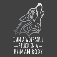 Wolf Design   I Am A Wolf Soul Stuck In Human Body T Shirt Vintage T-shirt | Artistshot