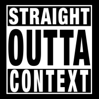 Straight Outta Context For Dark Baby Tee | Artistshot