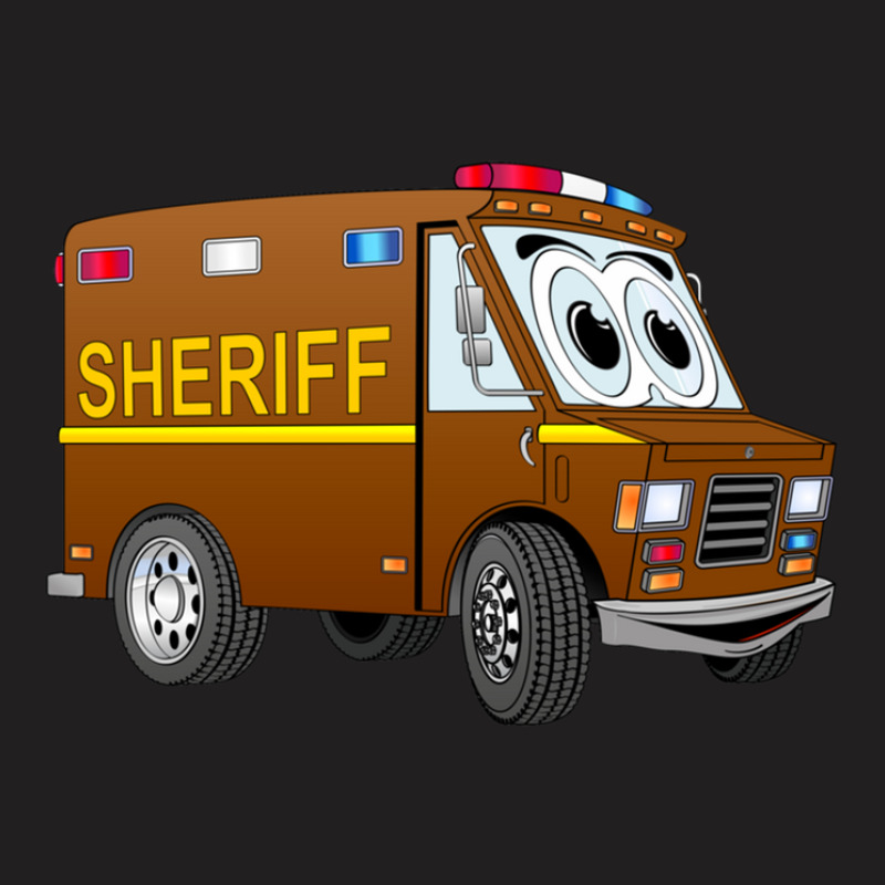 Sheriff Mini Van Cartoon T-Shirt by KennethSteele | Artistshot