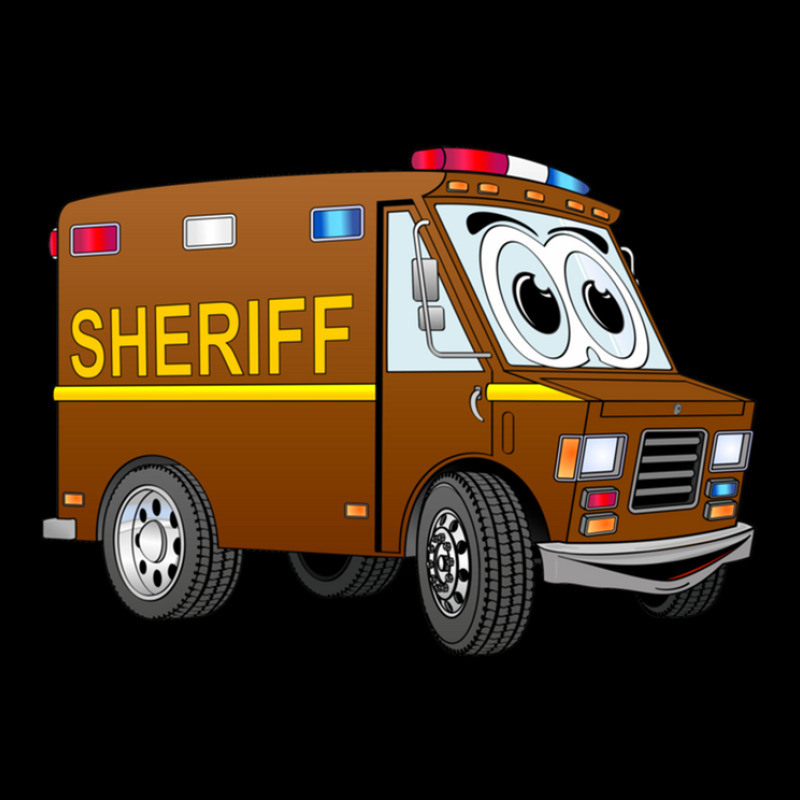 Sheriff Mini Van Cartoon V-Neck Tee by KennethSteele | Artistshot