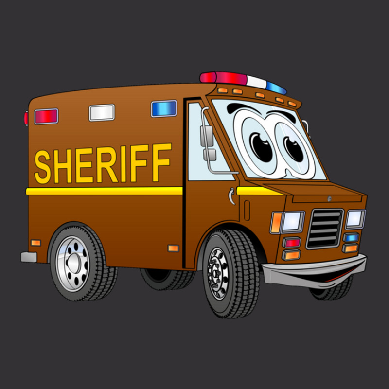 Sheriff Mini Van Cartoon Vintage Hoodie And Short Set by KennethSteele | Artistshot