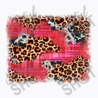 Valentine's Day Cowhide Leopard Background T-shirt | Artistshot