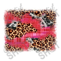 Valentine's Day Cowhide Leopard Background V-neck Tee | Artistshot