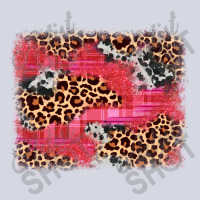 Valentine's Day Cowhide Leopard Background Fleece Short | Artistshot