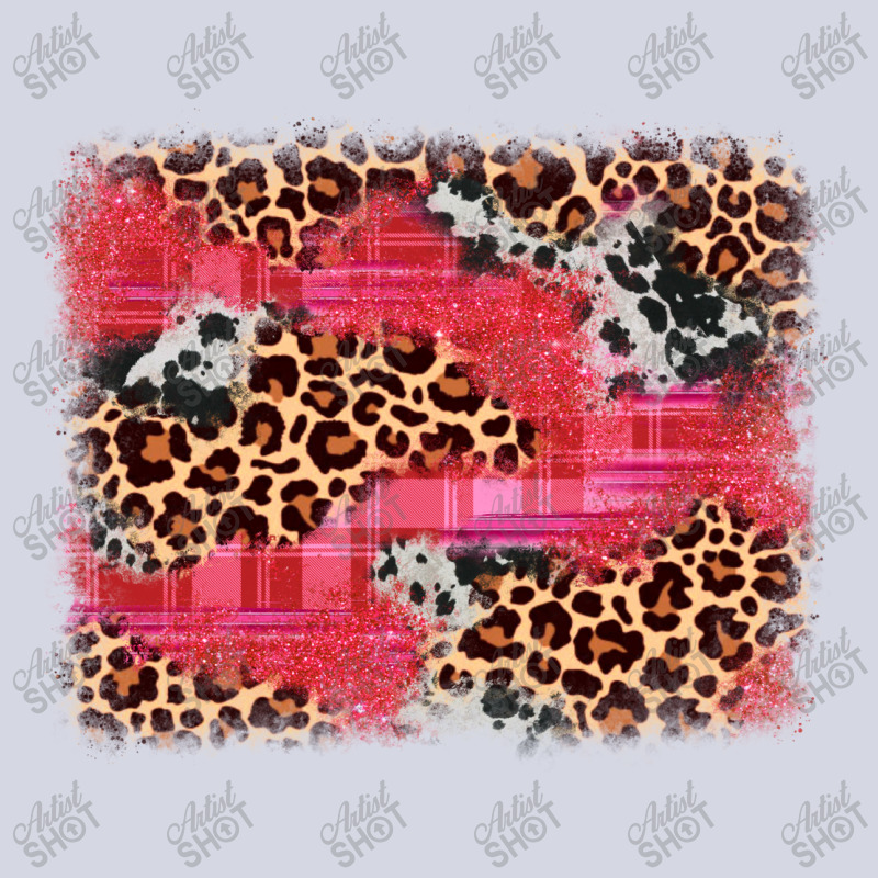 Valentine's Day Cowhide Leopard Background Fleece Short | Artistshot