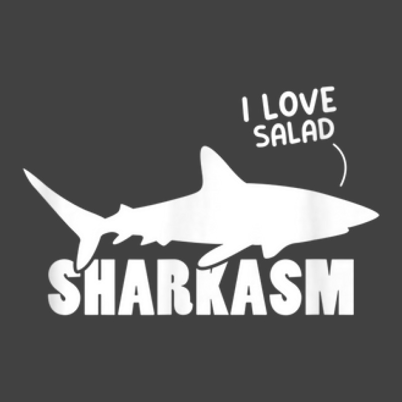 Shark Marine Biology I Love Salad Sharkasm Marine Biologist Vintage T-Shirt by Renew | Artistshot