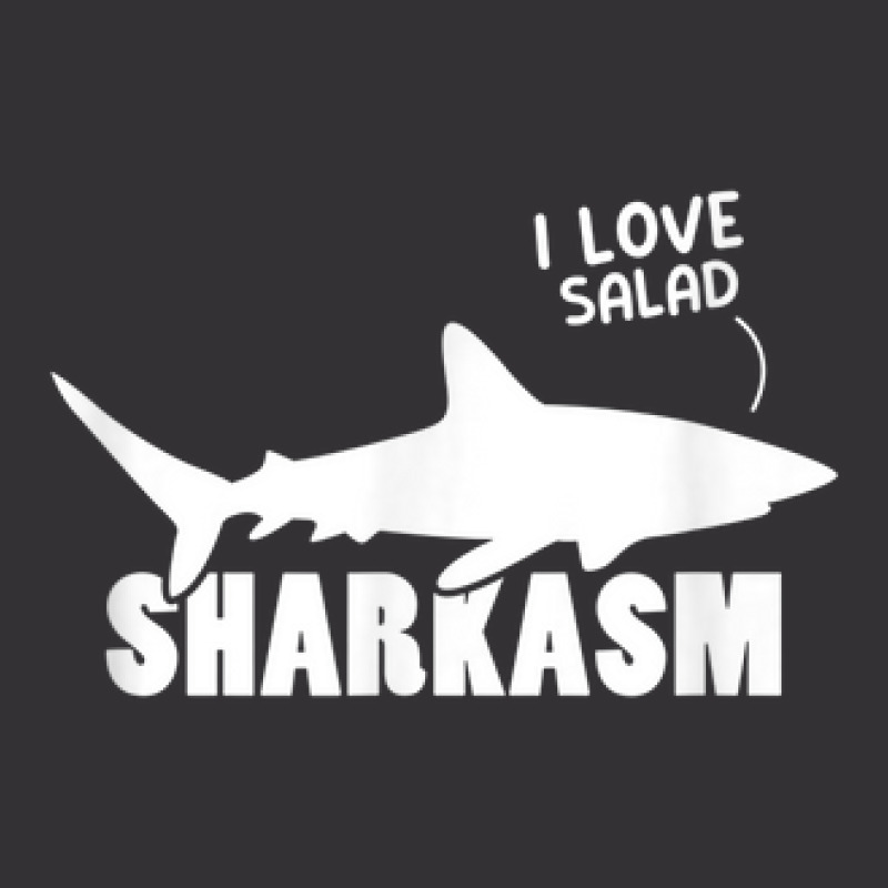 Shark Marine Biology I Love Salad Sharkasm Marine Biologist Vintage Hoodie And Short Set by Renew | Artistshot