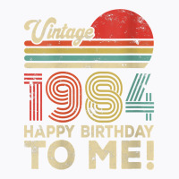 Womens 38 Year Old Vintage 1984 Happy Birthday To Me V Neck T Shirt T-shirt | Artistshot