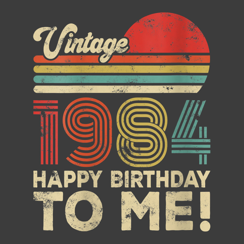 Womens 38 Year Old Vintage 1984 Happy Birthday To Me V Neck T Shirt Men's Polo Shirt | Artistshot