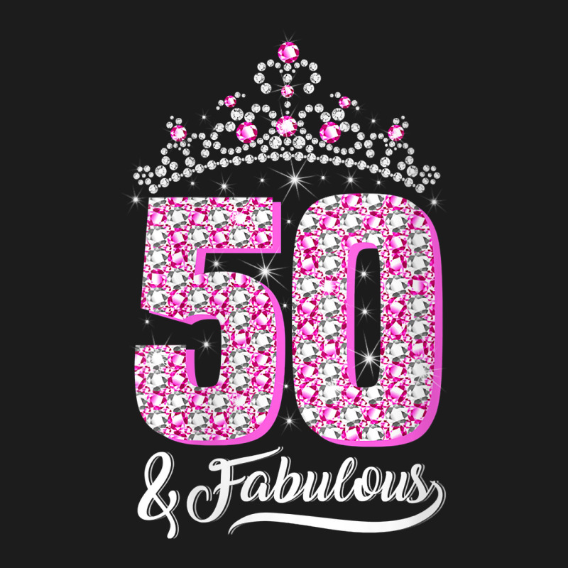 Womens 50 And Fabulous 50th Birthday Diamond Crown Gift Women V Neck T Hoodie & Jogger Set | Artistshot