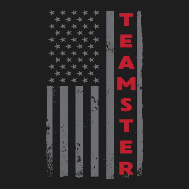 Teamster American Flag Patriotic Truck Driver Us Trucking Pullover Hoo Classic T-shirt by cm-arts | Artistshot