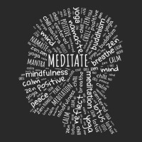 Meditate Mindfulness Zen Buddha Yoga Wordart T Shirt Printed Hat | Artistshot