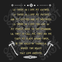 Viking Prayer Before The Battle Vikings Warriors Classic T-shirt | Artistshot