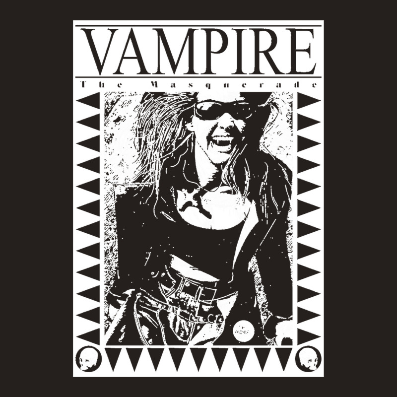 Retro Vampire The Masquerade Fitted Tank Top by cm-arts | Artistshot