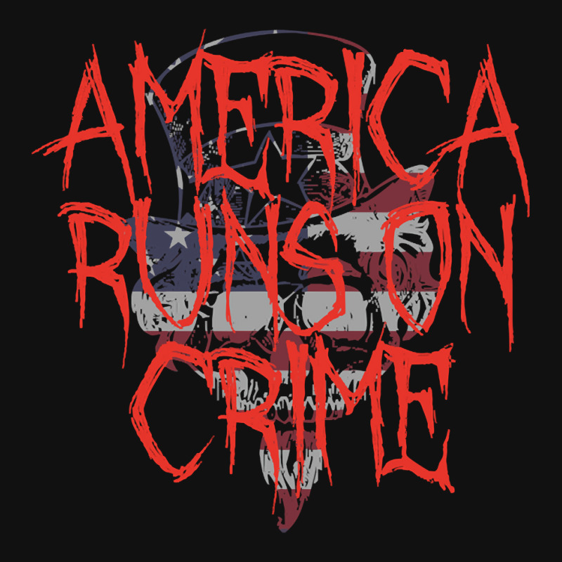 America Runs On Crime , America Runs On Crime Art, America Runs On Cri Crew Socks | Artistshot