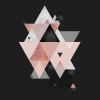 Geometric Compilation In Rose Gold And Blush Pink Classic T-shirt | Artistshot