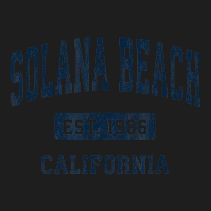 Solana Beach California Ca Vintage Athletic Sports Design Classic T-shirt by Color | Artistshot