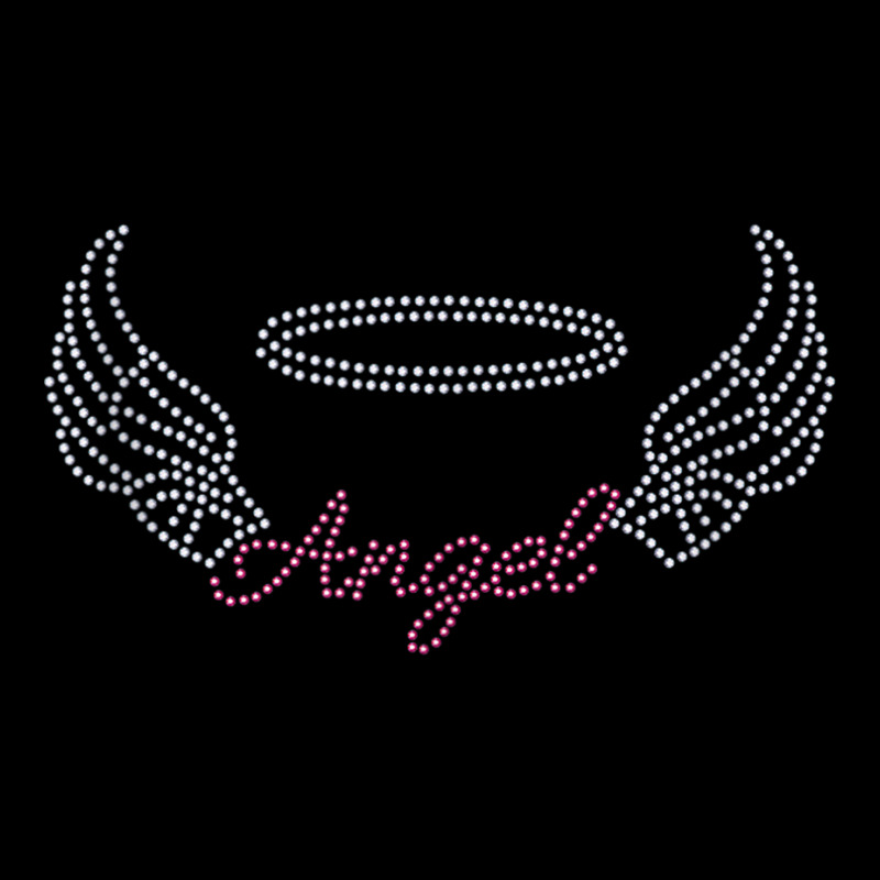 Angel With Wings Bling Rhinestone Diamante Embellished Tank Top Baby Bibs by cm-arts | Artistshot