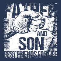 Father And Son Best Friends For Life Fist Bump Men Denim Jacket | Artistshot