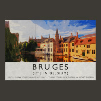 In Bruges Bruges (it?s In Belgium) Travel Poster-irwoq Bucket Hat | Artistshot