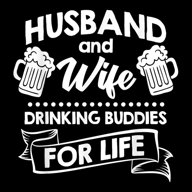 Best Husband And Wife Couple Drinking Buddies Life V-Neck Tee by CyrusArciba | Artistshot