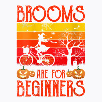 Womens Brooms Are For Beginners Bicycle Shirt Witch Halloween 2022 V N T-shirt | Artistshot