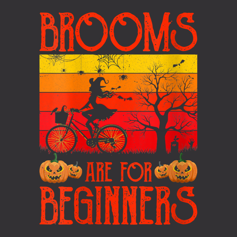 Womens Brooms Are For Beginners Bicycle Shirt Witch Halloween 2022 V N Vintage Hoodie And Short Set | Artistshot