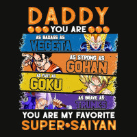 Dragonball Daddy You Are My Favorite Super Anime Saiyan Funny Scorecard Crop Tee | Artistshot