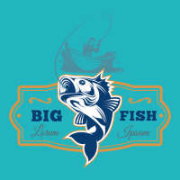 Big Fish Vector Portrait Canvas Print | Artistshot