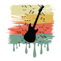 Bass Guitar Vintage Dripping Sticker | Artistshot