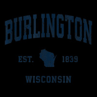 Burlington Wisconsin Wi Vintage Athletic Navy Sports Design Youth Sweatshirt | Artistshot