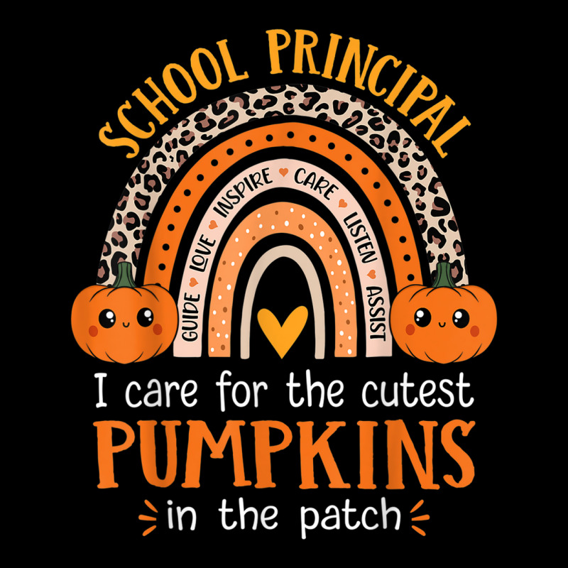 School Principal Rainbow Leopard Halloween Cutest Pumpkins Youth Zipper Hoodie by Clinical | Artistshot