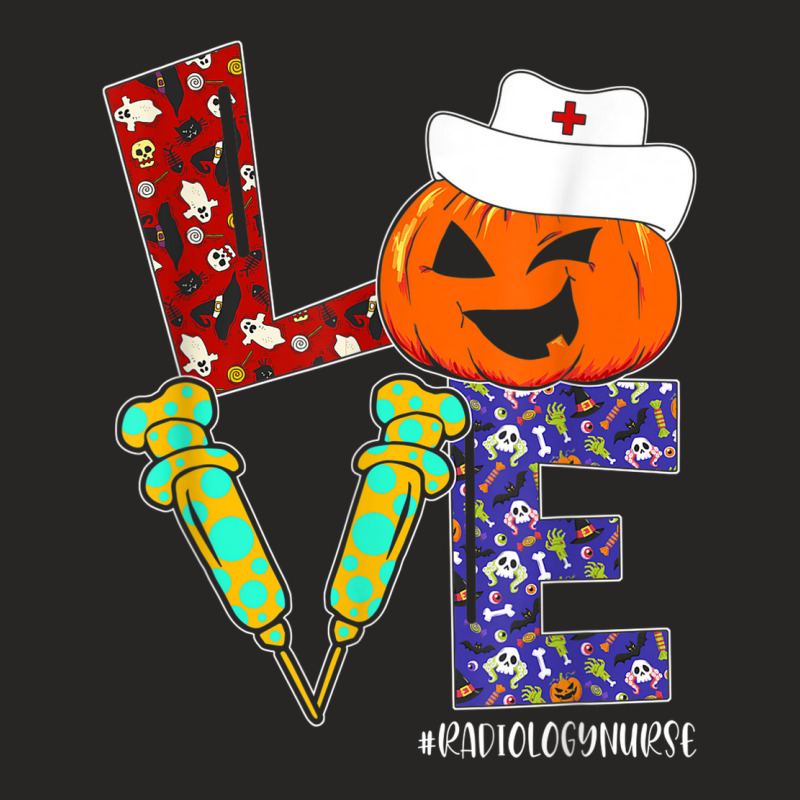 Love Radiology Nurse Life Nurse Halloween Scary Pumpkin Ladies Fitted T-Shirt by Outpost | Artistshot