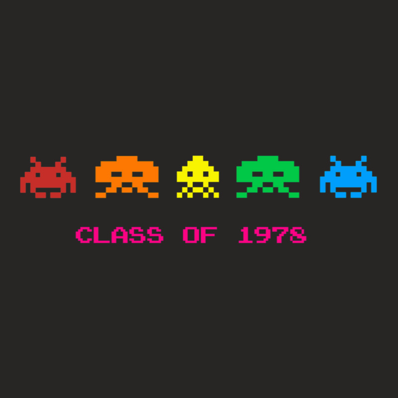 Space Invaders - Class Of 1978 Ladies Fitted T-Shirt by KennethSteele | Artistshot