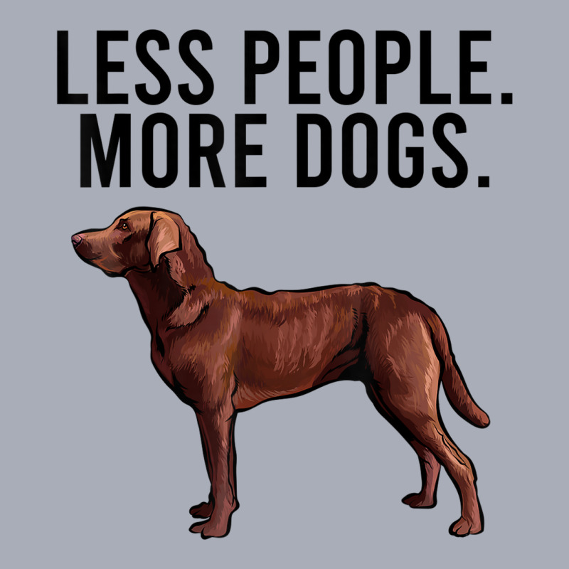 Less People More Dogs Chesapeake Bay Retriever Introvert Fun Tank Dress by Renew | Artistshot