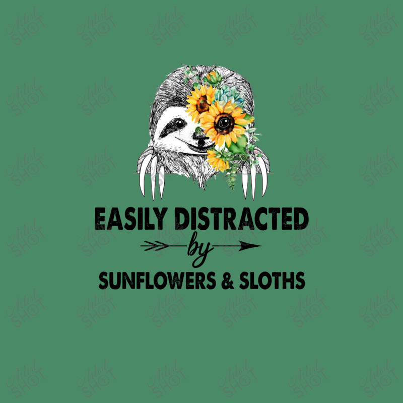 Easily Distracted By Sunflowers And Sloths Landscape Canvas Print | Artistshot