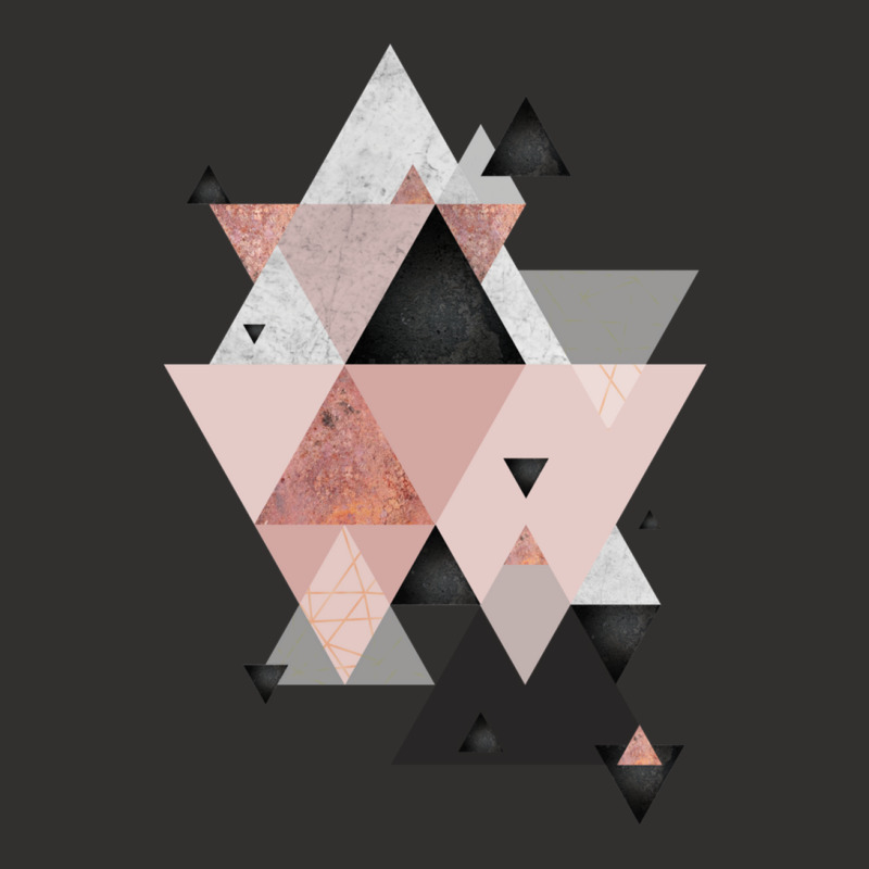 Geometric Compilation In Rose Gold And Blush Pink Champion Hoodie | Artistshot