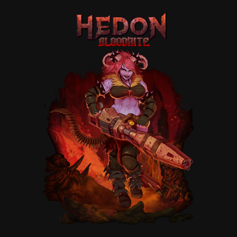 Hedon Bloodrite Cover Art (clothing Splash) Round Patch | Artistshot