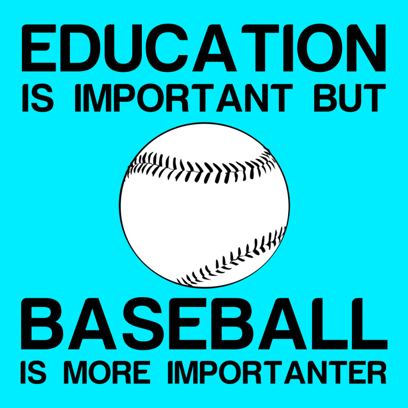 Education Important Baseball Importanter Portrait Canvas Print | Artistshot