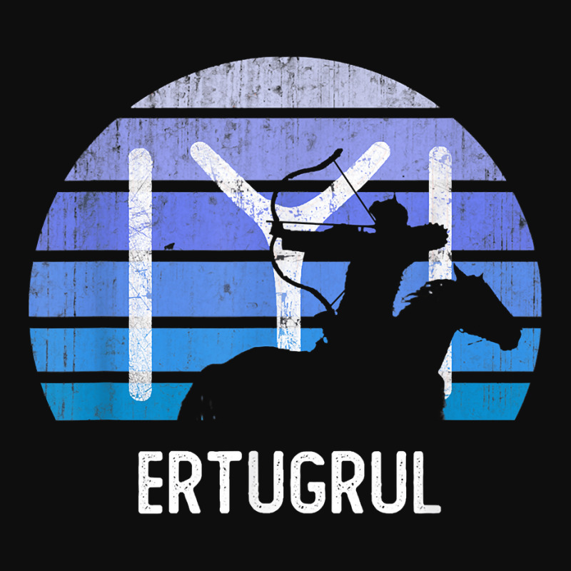 Vintage Ertugrul Horse Archer Kayi Flag Symbol Horseman Crop Top by MarthaKartchner | Artistshot