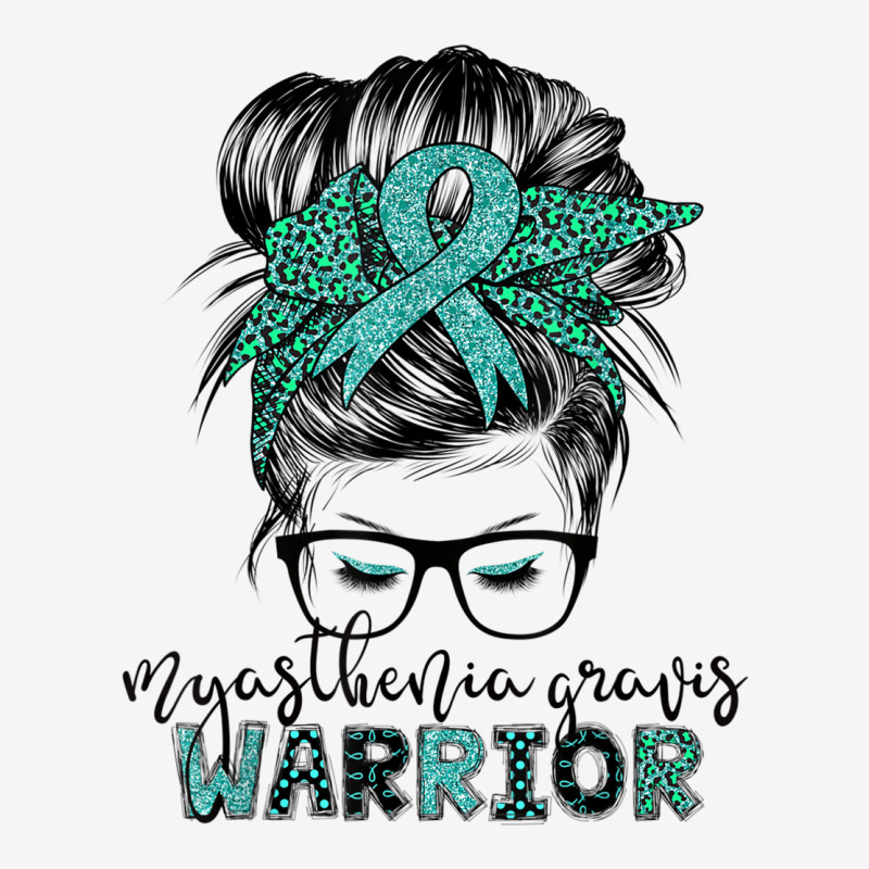 Myasthenia Gravis Warrior Mom Mg Awareness T Shirt Drawstring Bags | Artistshot