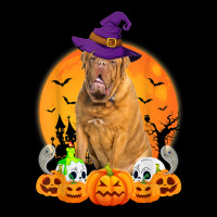 Scary Pumpkin Skull Witch Dogue De Bordeaux Dog Halloween Pocket T-shirt | Artistshot