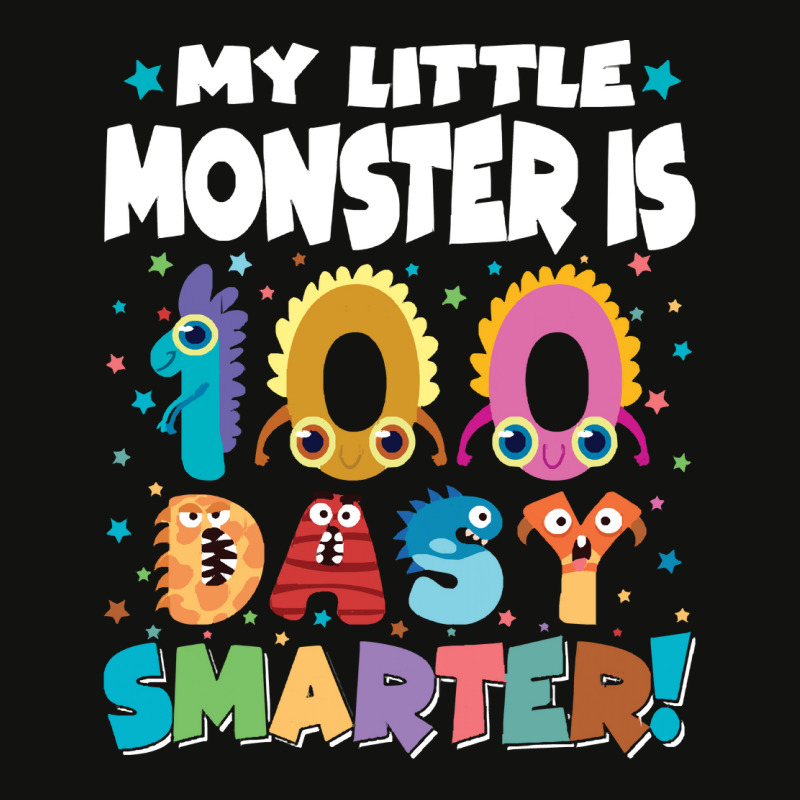 100th Day Of School Gift T  Shirt My Little Monster Is 100 Days Smarte Scorecard Crop Tee by whistlerobust | Artistshot