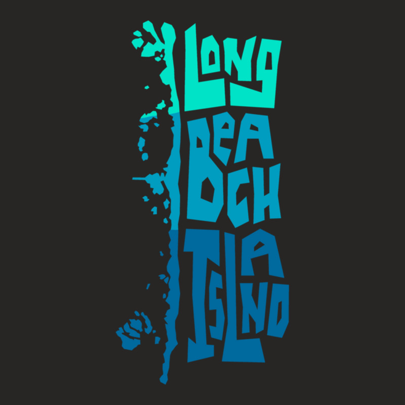 Lbi Long Beach Island New Jersey Shore Island Type Graphic Long Sleeve Ladies Fitted T-Shirt by cm-arts | Artistshot