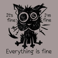 Everything Is Fine Funny Stressed Out Cat Graphic Tank Top Vintage Short | Artistshot