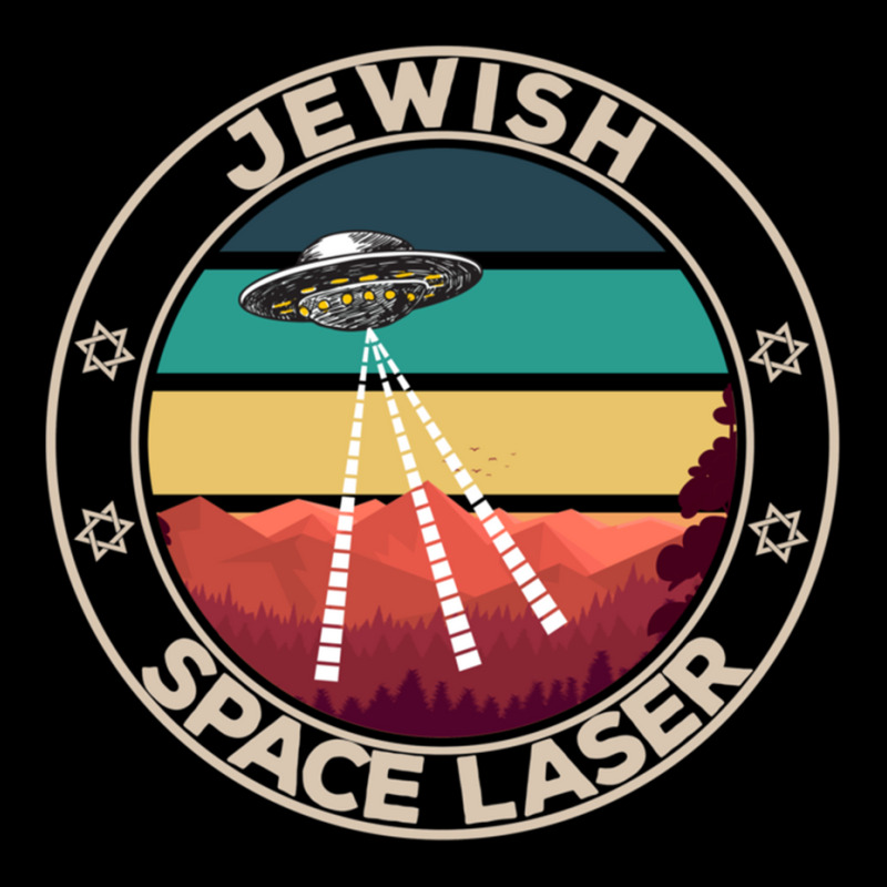 Jewish Space Laser Funny Ufo Sarcasm Men's Long Sleeve Pajama Set | Artistshot