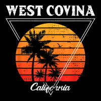 Vintage West Covina California Palm Trees Ca Retro T Shirt Adjustable Cap | Artistshot